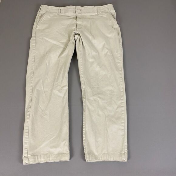 Lee X-Treme Comfort‎ Khaki Chino Pants Men's 40x30 Gray Casual Stretch Cotton - Picture 1 of 14